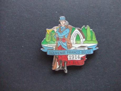 Souvenir Franco belge 1914 Le Roux militair